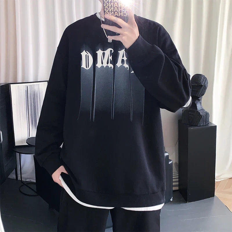 Streetwear Oversized Hoodie Harajuku Fashion Casual y2k O Neck Sweatshirts