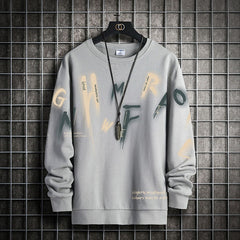 Hoodies Print Sweatshirt Man Long Sleeve Hip Hop Pullovers