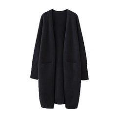 Cozy up in Style: Women's Thick Warm Sweater Cardigan with Pockets