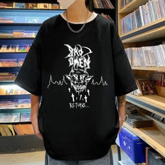 Horror Bad Omens Men T-Shirt Gothic Fashion