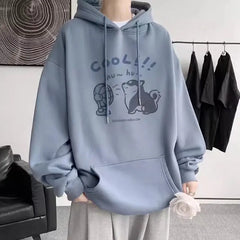 Print Hoodies For Men Y2K Streetwear Clothes Hip Hop Fashion Hooded Sweatshirts