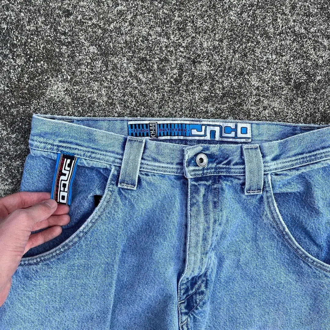 Y2k New Retro Street Clothing Harajuku Hip Hop Jeans Gothic Punk Fashion