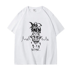 Horror Bad Omens Men T-Shirt Gothic Fashion