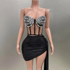 A Star Strapless Skirt Set