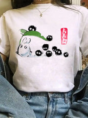 Women's Tees Print Cartoon