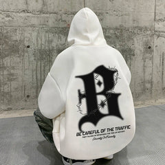 B Streetwear Hoodie For Men