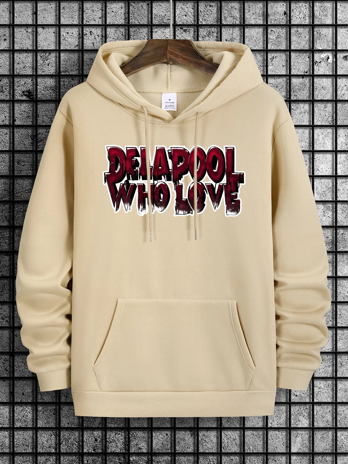 Deadpool Who Love Printed Men's Hoodie