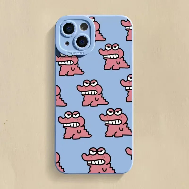 Cute Funny Cartoon baby crocodile Phone Case For iPhone