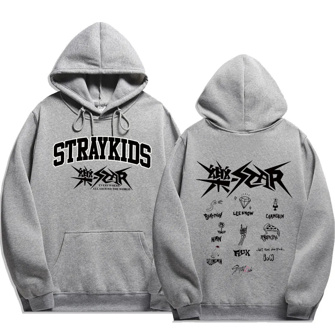 2024 Stray Kids Rock Star Hoodies Straykids Rock-Star Man Sweatshirts Kpop