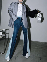 Catching Your Eye High Waisted Wide Leg Jeans