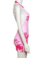 Pink Tropical Dress