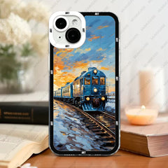 Case For iPhone Soft Cover City Landscape Art