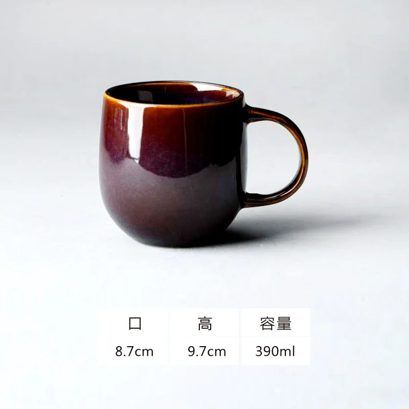 Creative Retro Household Water Coffee Micro-defective Ceramic Cup Personality Trend Mug Japanese