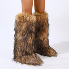 Cold Days Thigh High Fur Boots