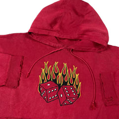 Y2K Hip Hop Skull Graphic Print Oversized Harajuku Fashion Hooded Sweatshirt