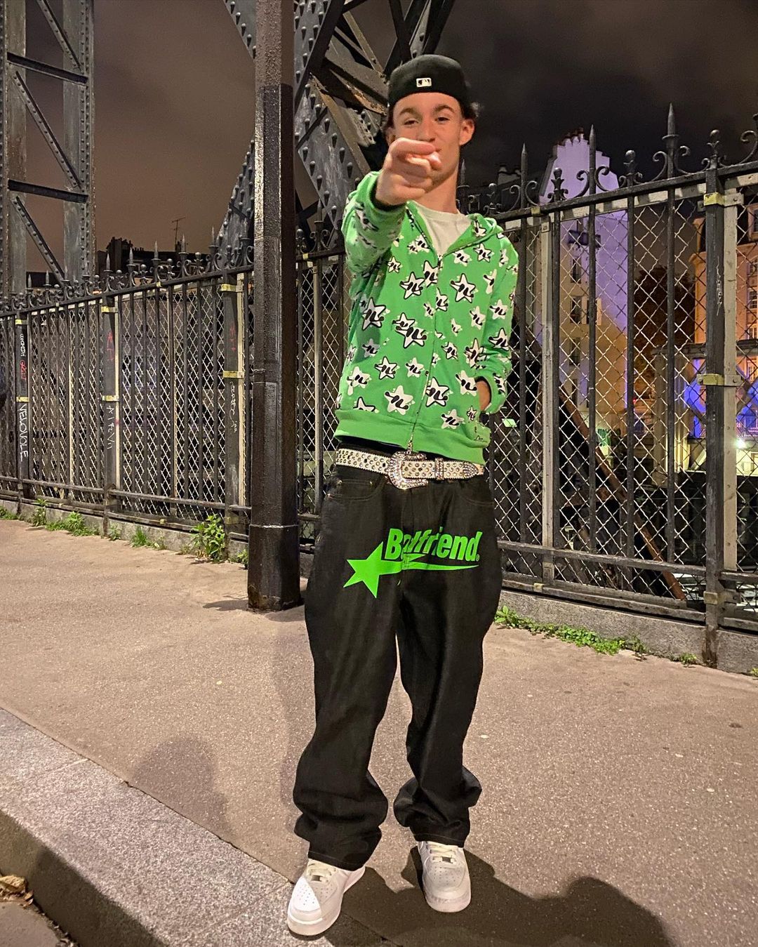 Men's Hip Hop Streetwear Sweatpants with Y2K Goth Punk Print