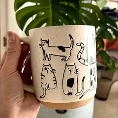 Cartoon Hand-painted Ceramic Mug