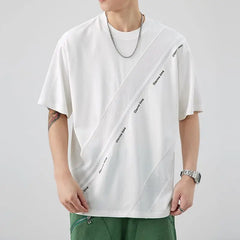 Men's Clothing 2024 New Oversized Casual Tops All-match Tee Shirt