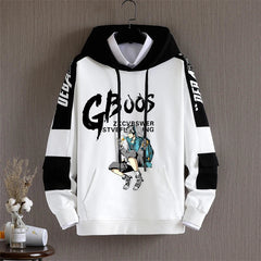 Spring Autumn Long Sleeve Hooded Sweatshirts Casual Hoodies Hip Hop Streetwear