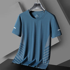 Quick Dry Sport Running T-Shirt Short Sleeves Summer Casual Oversize