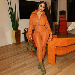 New Dimension Bubble Coat Jumpsuit