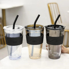 Coffee Glass Cup Heat Resistant Coffee Mug Wine Glasses Portable