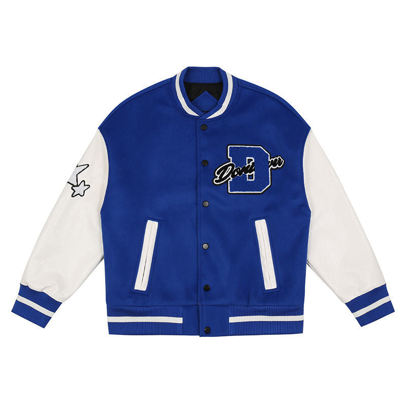 Clothing jacket American retro  loose men baseball clothing street racing