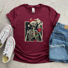 Inside Skeleton Christmas Women T-Shirt