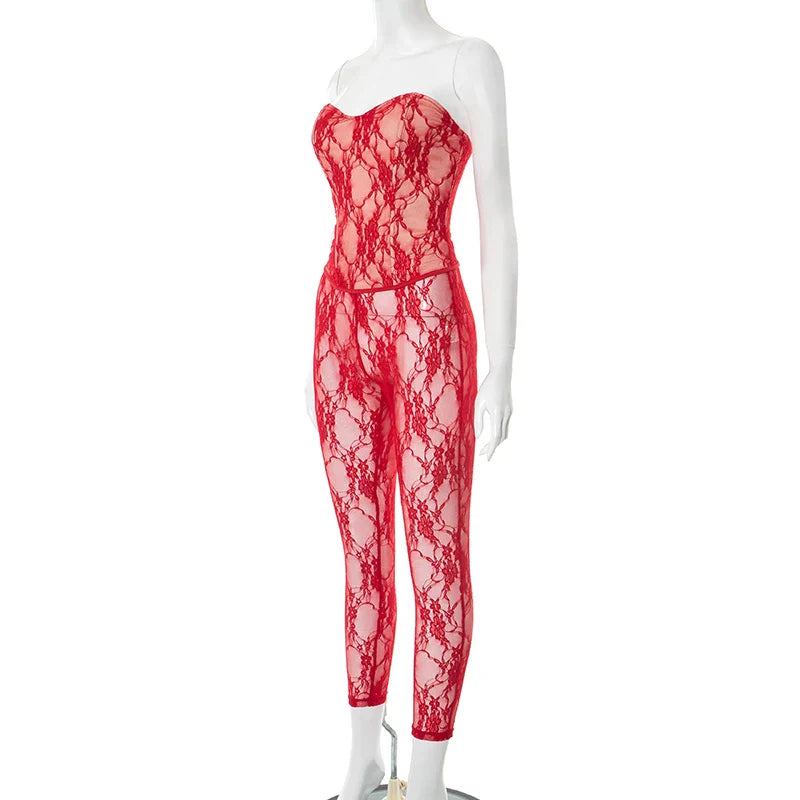 Shirring Corset Leggings Set