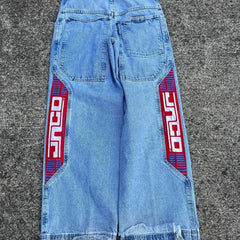 Y2k New Retro Street Clothing Harajuku Hip Hop Jeans Gothic Punk Fashion