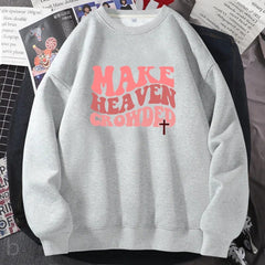 Make Heaven Crowded Sweatshirts for Women Clothing Streetwear