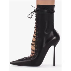 Pointed In The Right Direction Ankle Boot Heels