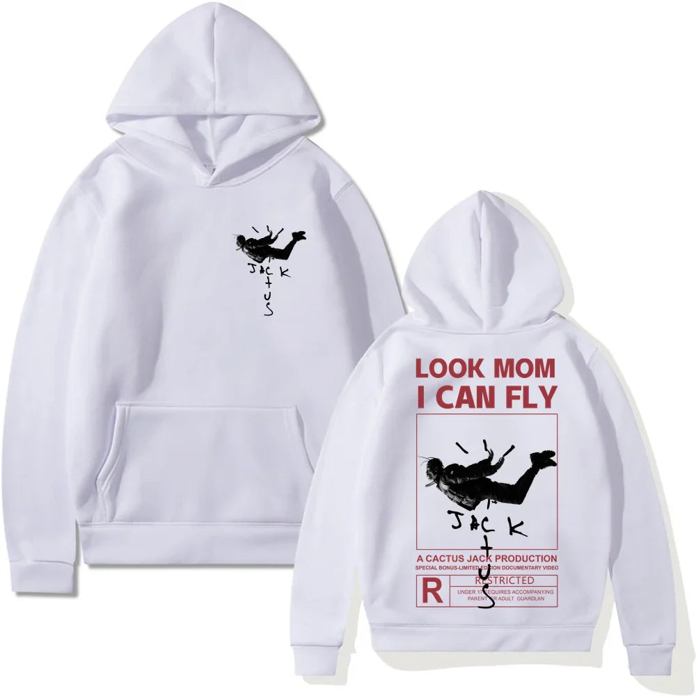 Cactus Jack Hoodie: Graphic Men's Hip Hop Streetwear"