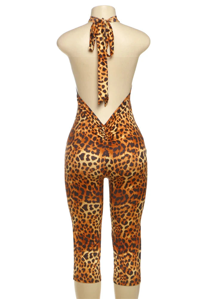 Sophie Leopard Print Romper