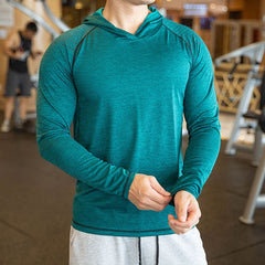 Men Hoodies Summer Casual Hooded  Sweatshirts Solid Pullover Shirts with Hood Outdoor Gym