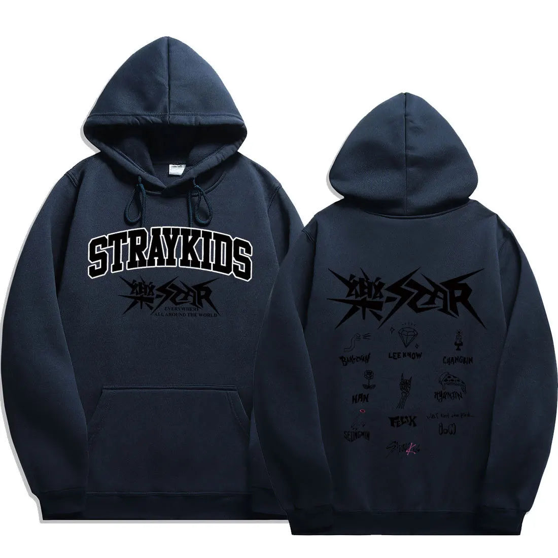 2024 Stray Kids Rock Star Hoodies Straykids Rock-Star Man Sweatshirts Kpop