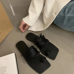 Doing Just Fine Open Toe Sandals