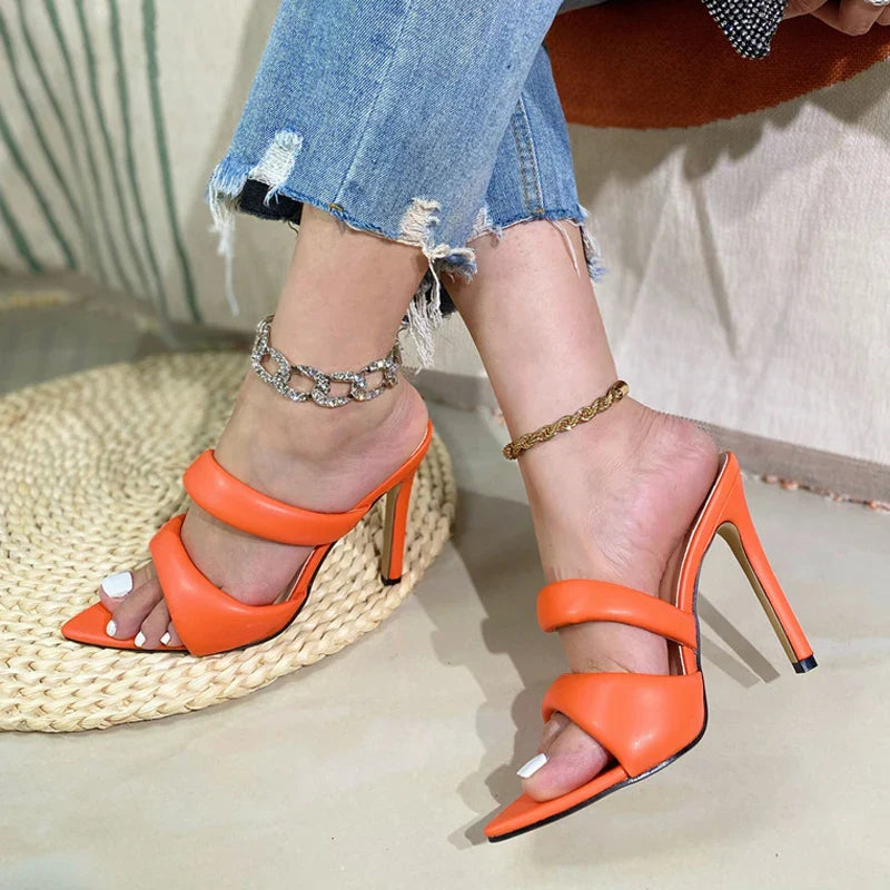 Don't You Love Me Mule Pointed Toe Heels
