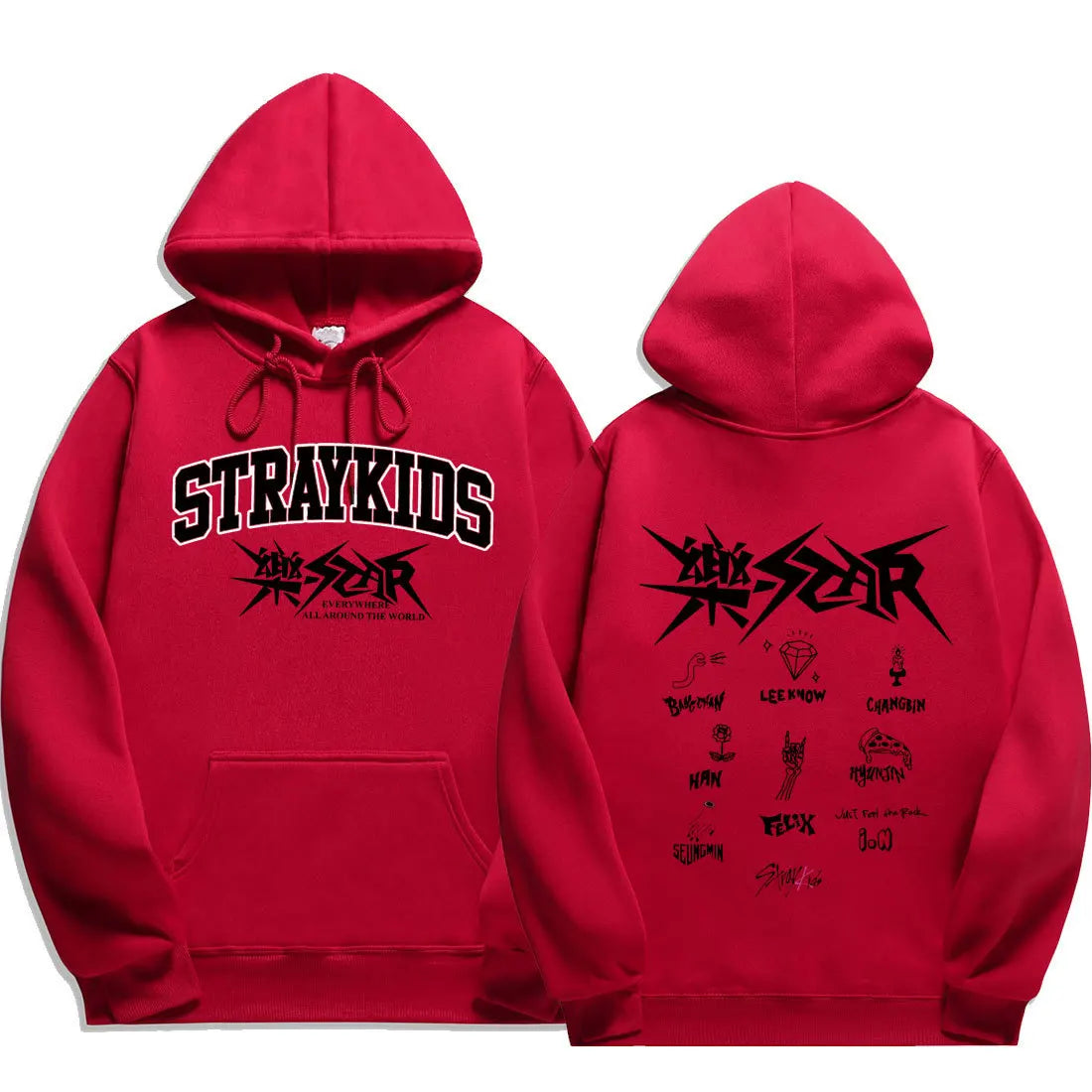 2024 Stray Kids Rock Star Hoodies Straykids Rock-Star Man Sweatshirts Kpop