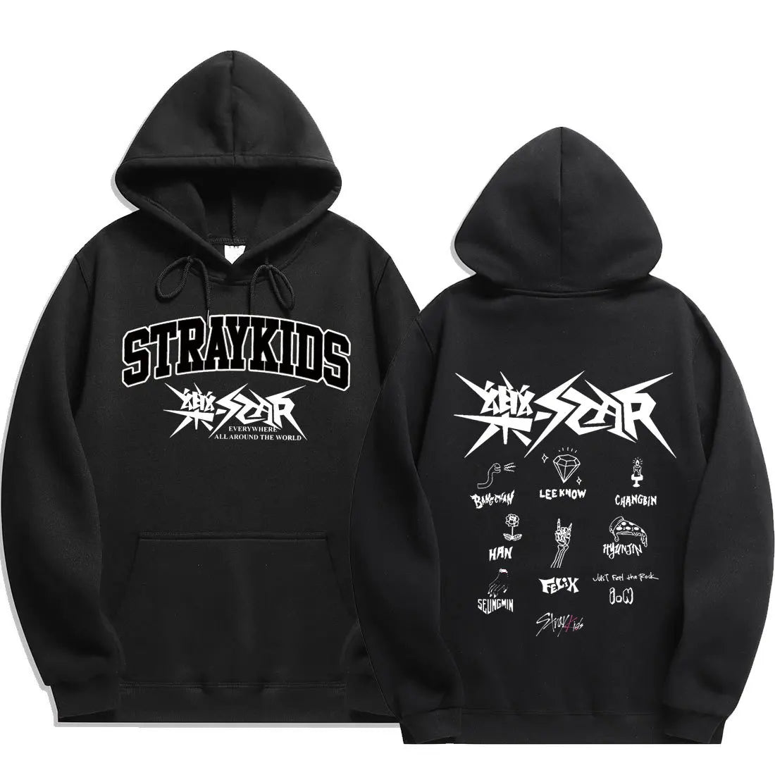 2024 Stray Kids Rock Star Hoodies Straykids Rock-Star Man Sweatshirts Kpop