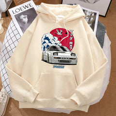 Men Fashion Oversize Sweatshirt Autumn Pocket Warm Hipster Soft Streetwear