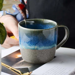 Japanese Creative Ceramic Pottery Mug Kiln Retro Porcelain Household Cups