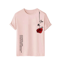 Casual and Cool Men's T-shirts with 3D Flower Graphics