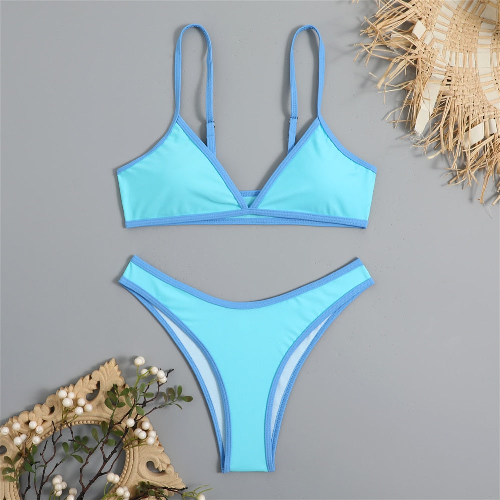 Sexy Micro Bikinis Set Swimming Bathing Suit maillot de bain femme Patchwork