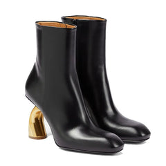 Lost Your Chance Curved Heel Ankle Boots