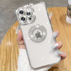 Deluxe Bling Diamond Phone Case for iPhone Transparent Soft Silicone