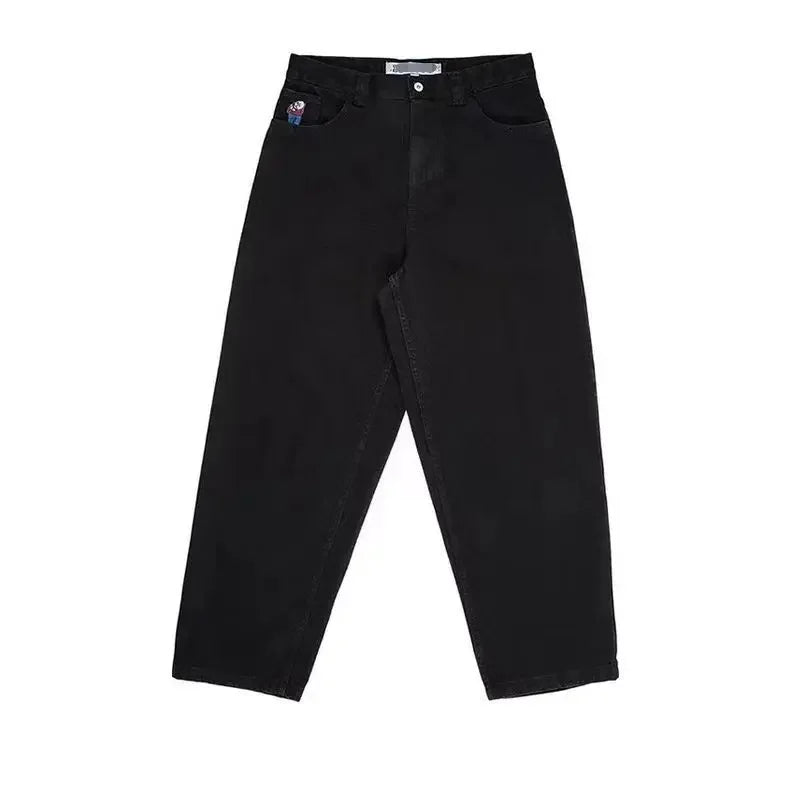 Streetwear Style: Y2K Denim Jeans for a Laid-Back Look