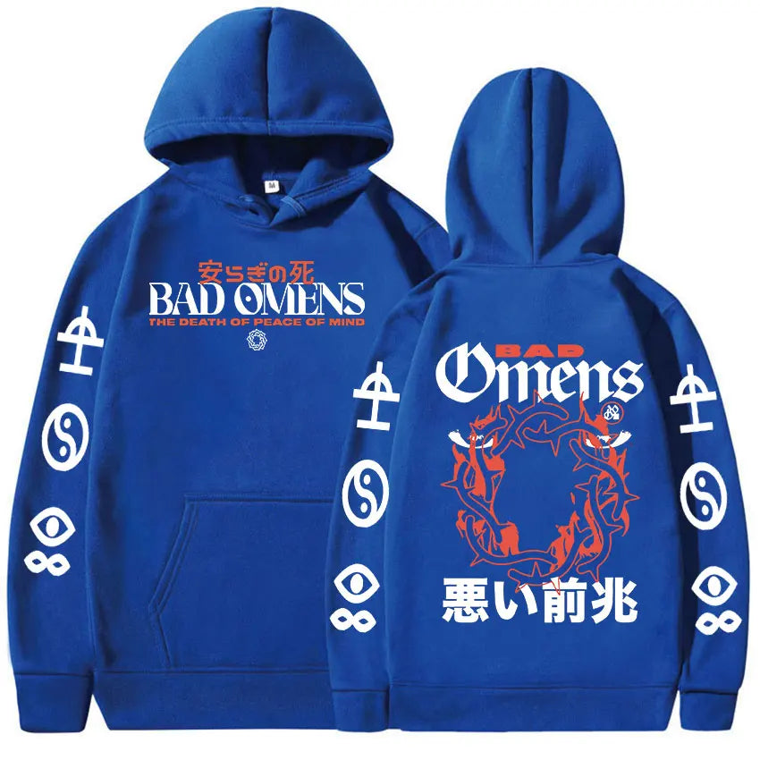 Bad Omens Tour Music Concert 2023 Print Hoodie Men