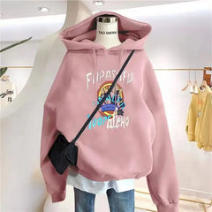 2023 New Spring and Autumn Fashion Letter Printing Loose Casual Versatile Women Hoodie