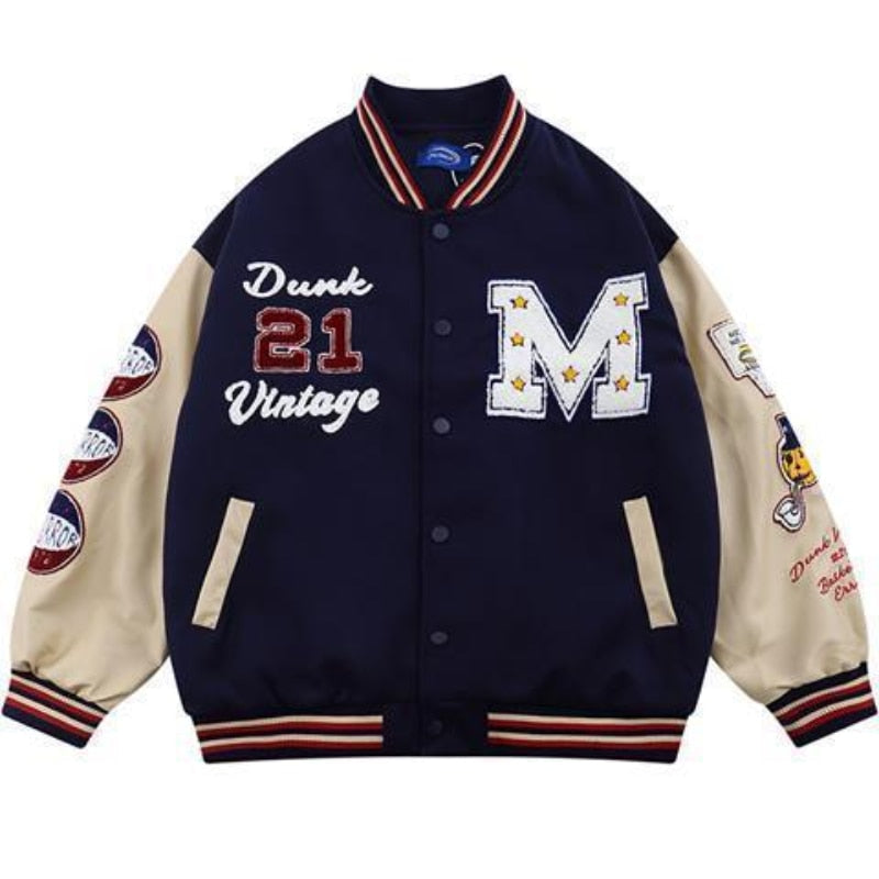 Clothing jacket American retro  loose men baseball clothing street racing